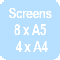 Number of screens available with EZIscreen Complete Screen Printing Kit