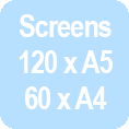 Number of screens available with EZIscreen Complete Home Business Package